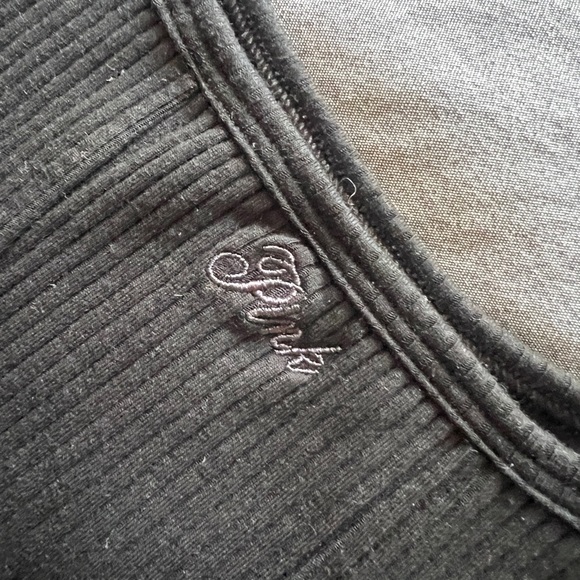 PINK VS Ribbed Corset Crop Tank Bundle Black & Sage Size S - Picture 4 of 7